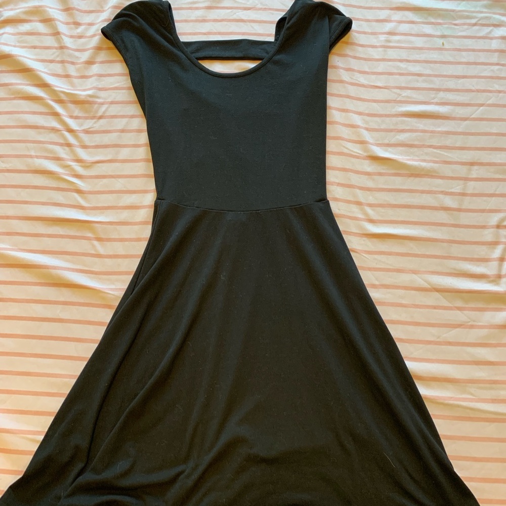 Black skater dress